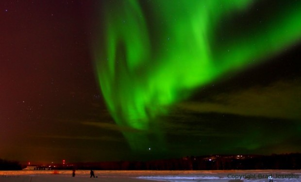 winter, alaska, aurora borealis, solar flare, storm, brad josephs