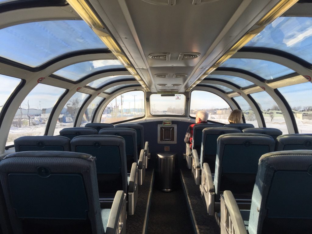 dome car, via rail, churchill train